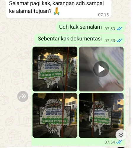 Pengiriman Papan Bunga Selamat Cijantung