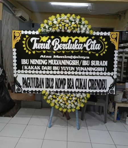 Papan Bunga Duka Cijantung