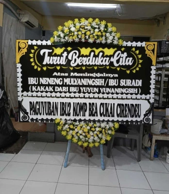 Papan Bunga di Cijantung